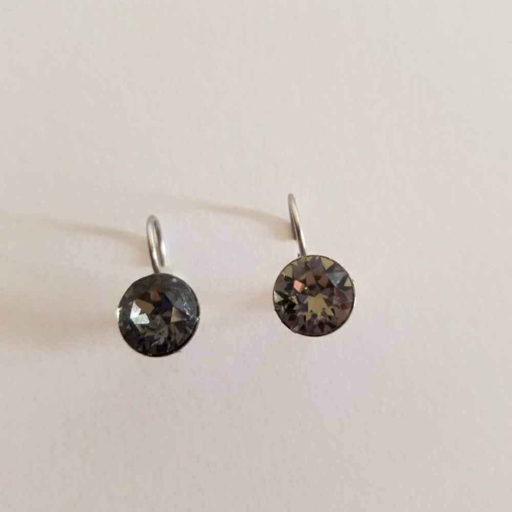 Black Shade Yoga Feel Fit Swarovski Earrings